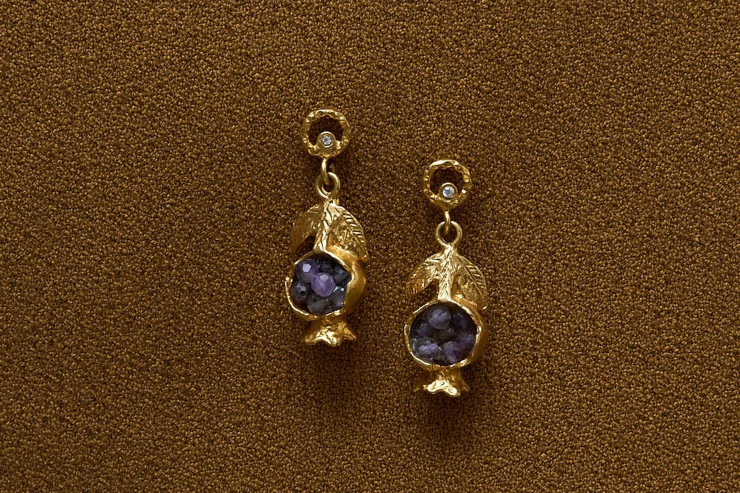 Manhyia pomegrenate earrings