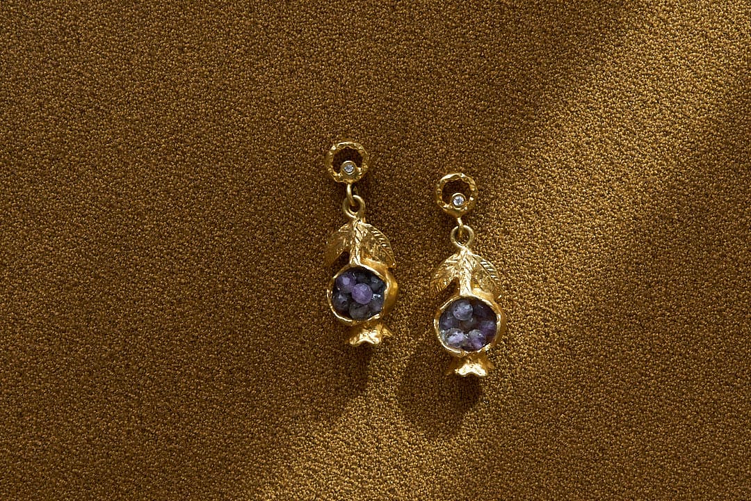 Manhyia pomegrenate earrings