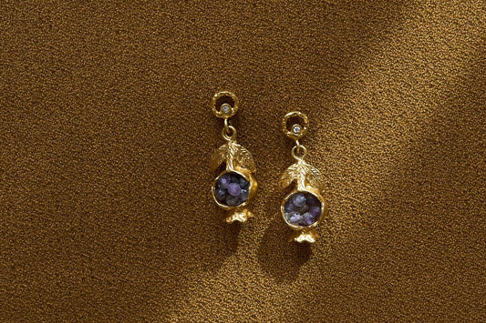 Manhyia pomegrenate earrings