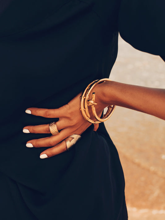 Dot Bracelet Bangle Ghanaian African Custom Design Statement Jewellery