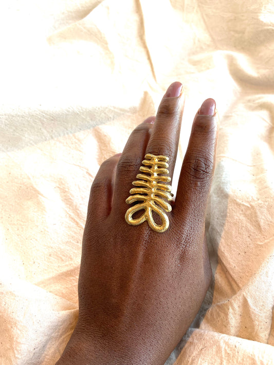 Adwo Ring Women's Ghanaian African Custom Jewellery - Dear Katiopae