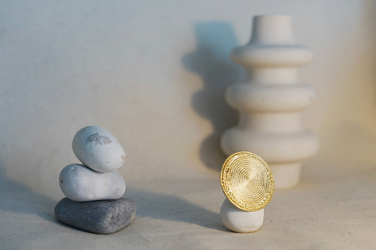 Akan Disk Ring Women's African Custom Design Statement Jewellery