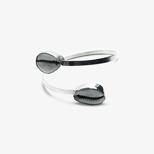 Mrembo twisted cuff bracelet in silver