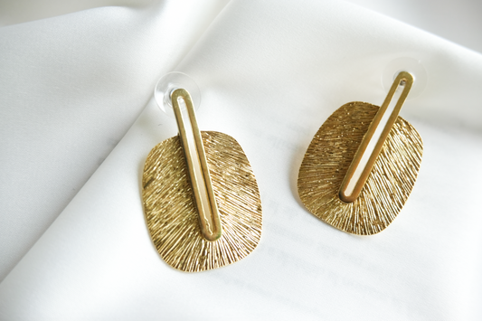 Fan Earrings Women's Custom Design Statement African Jewellery