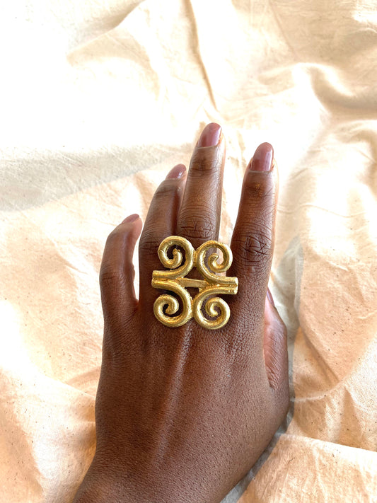 Dwennimmen Maxi Ring Women's Custom Design African Jewellery