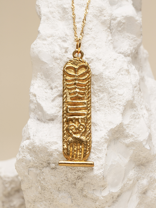 Cartouche Adinkra Necklace Women Custom Design Gold African Jewellery